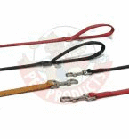 I.P.T.S. Поводок MacLeather кожа+текстиль коричневый 120см*25мм