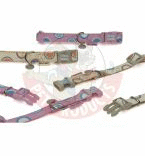 I.P.T.S. Ошейник Dottie MacLeather кожа+текстиль бежевый 48-70см*25мм