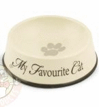 I.P.T.S. My Favorite Миска для кошек керамическая коричневая окантовка 13,5*4,5см