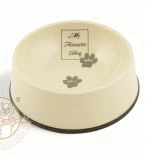 I.P.T.S. My Favorite Миска для собак керамическая коричневая окантовка 22*8,5см