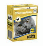 Bozita консервы для кошек кусочки в желе Куриная печень 370г